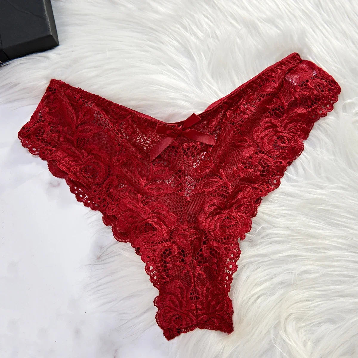 Tulle Suspenders Exquisite Lace V-Neck Nightdress Women's Underwear Semi-transparent Thong Dress Set Lingerie Nightgowns